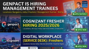Cognizant Service Desk Hiring for Freshers in India