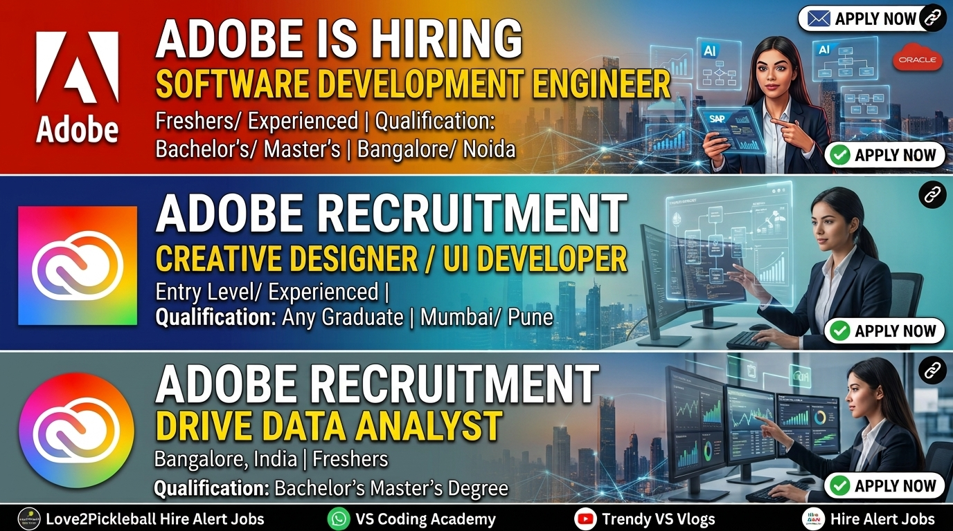 Adobe Software Development Engineer Hiring