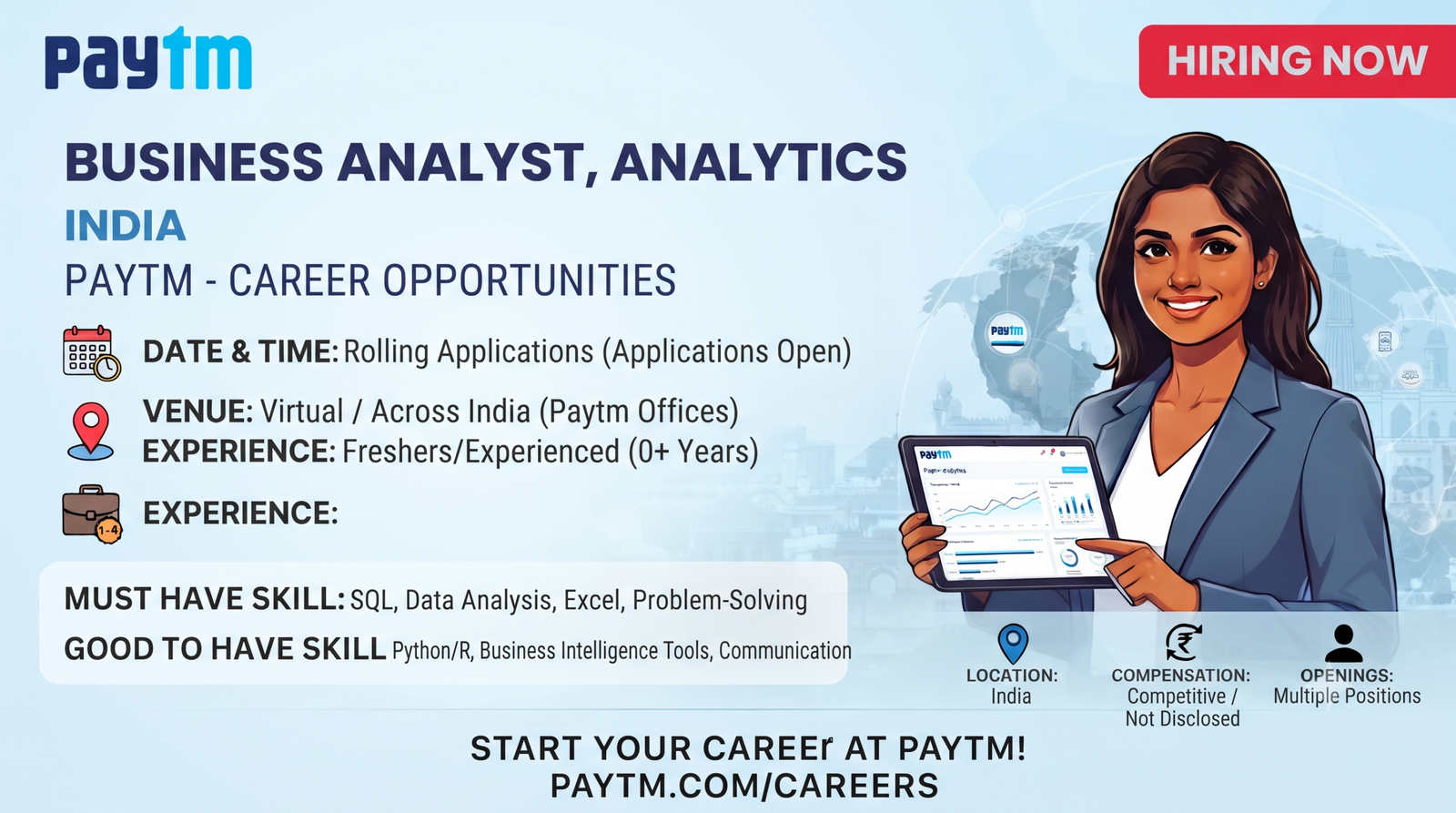 Paytm Recruitment 2026: Business Analyst (Paytm Ads) | Noida