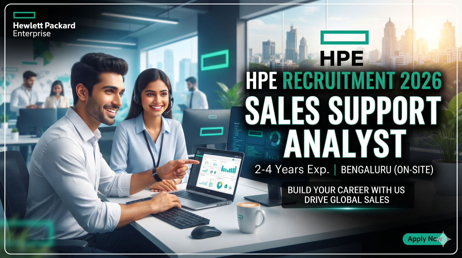 HPE Recruitment 2026: Sales Support Analyst (2-4 Yrs Exp) | Bengaluru (Onsite)